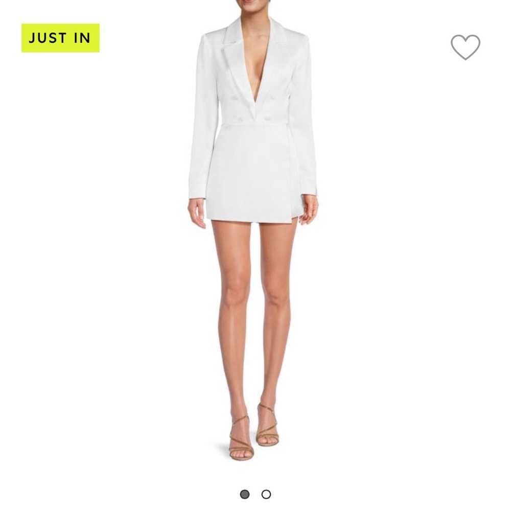 Alice & Olivia Myra Notch Lapel Blazer Romper